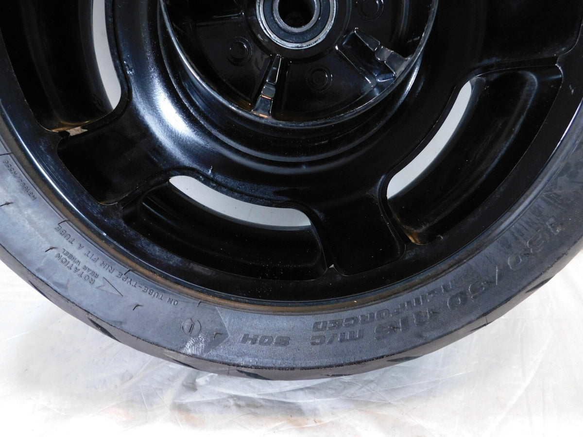 Harley Davidson FLHX Street Glide Road Glide Custom Black Rear Wheel Rim & Tire - C3 Cycle