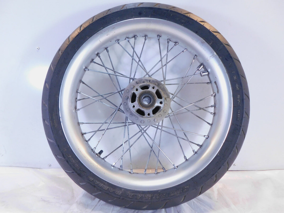 2009 Harley Davidson Dyna Street Bob FXDB Silver Laced Front Wheel Rim & Tire - C3 Cycle