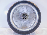 2009 Harley Davidson Dyna Street Bob FXDB Silver Laced Front Wheel Rim & Tire - C3 Cycle