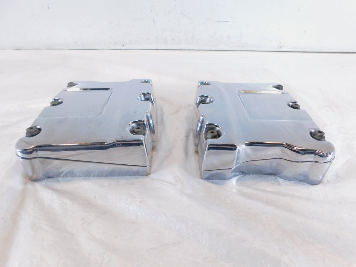 Harley Davidson Touring Dyna & Softail Chrome Cylinder Head Rocker Boxes - C3 Cycle