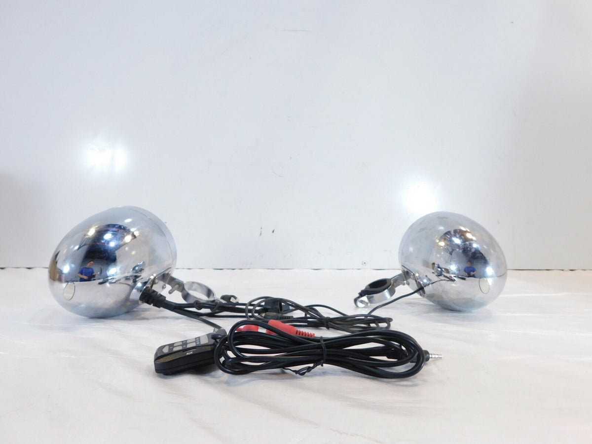 1999 Kawasaki Vulcan 1500 Classic Front Handlebar Clamp On Speakers & Controller - C3 Cycle