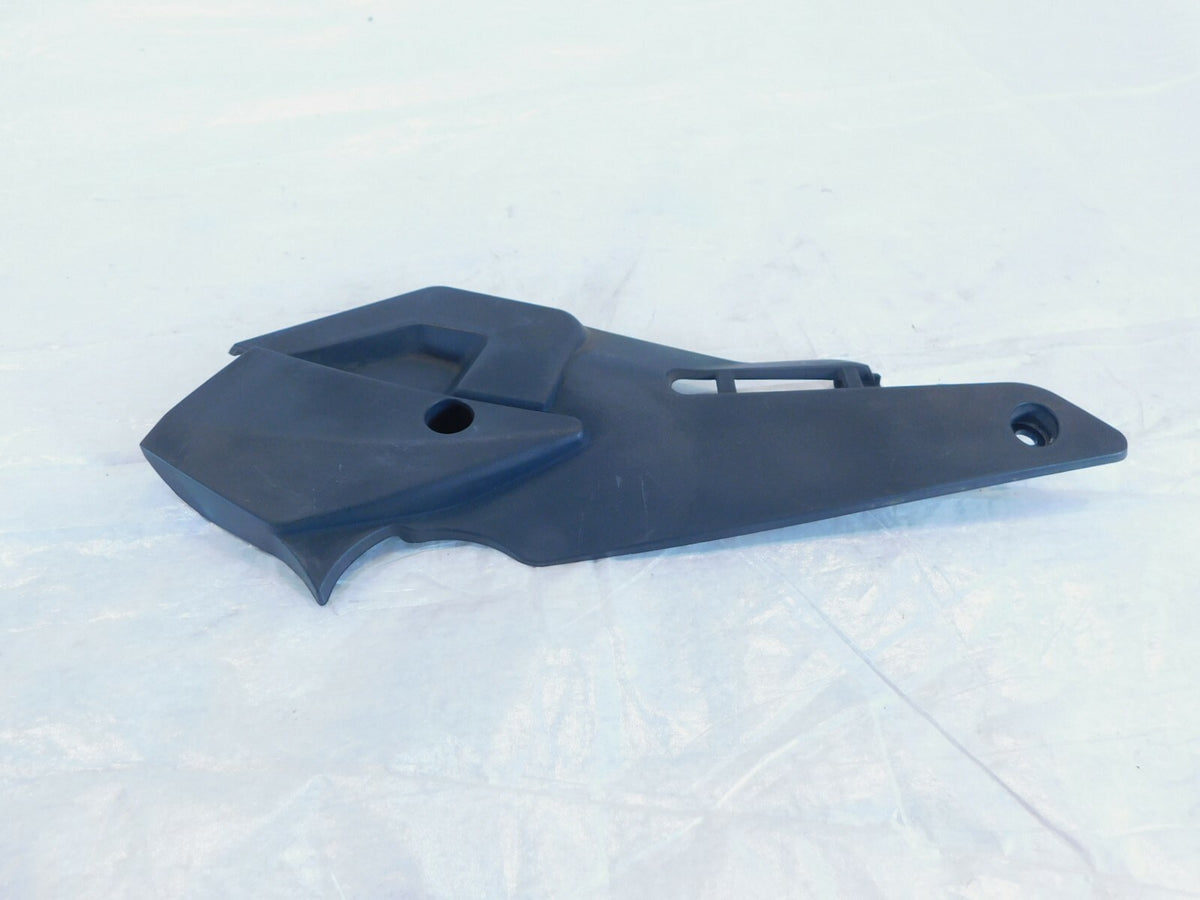 07-13 Aprilia Mana 850 GT Right Rear Footrest Foot Peg Mount Bracket Cover Panel - C3 Cycle