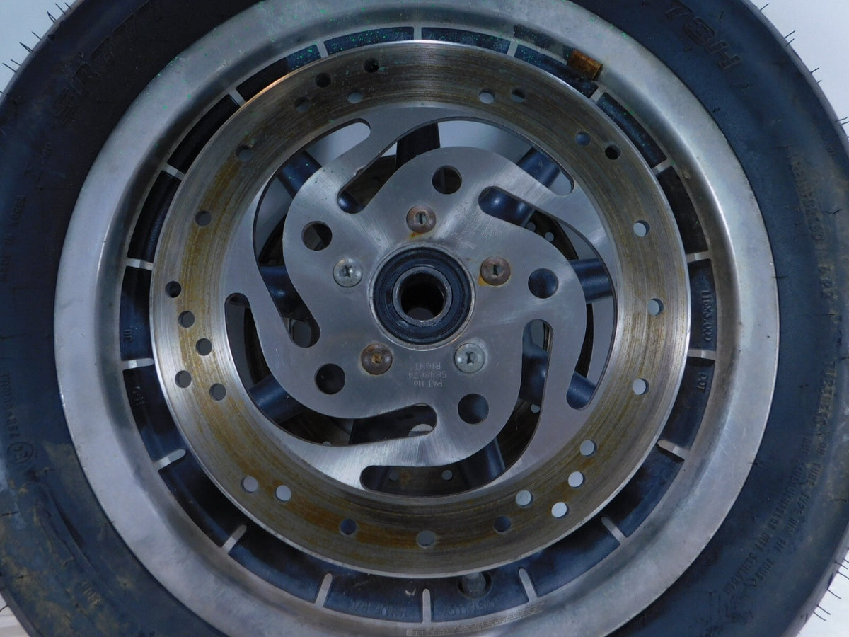 Harley Davidson Road King & Electra Glide Black Front Wheel Rim Tire & Rotors - C3 Cycle