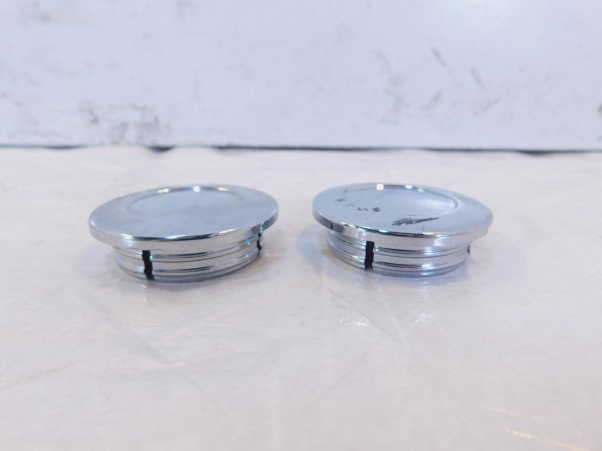 Victory Jackpot Hammer & Kingpin & V92 Classic Chrome Upper Fork Cover Caps - C3 Cycle