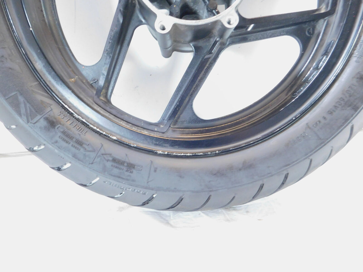 1986 & 1987 Kawasaki Ninja 1000 1000R ZX1000 GPZ Black Front Wheel Rim & Tire - C3 Cycle