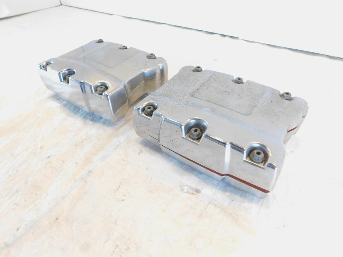 Harley Davidson Touring Dyna & Softail Chrome Cylinder Head Rocker Boxes - C3 Cycle