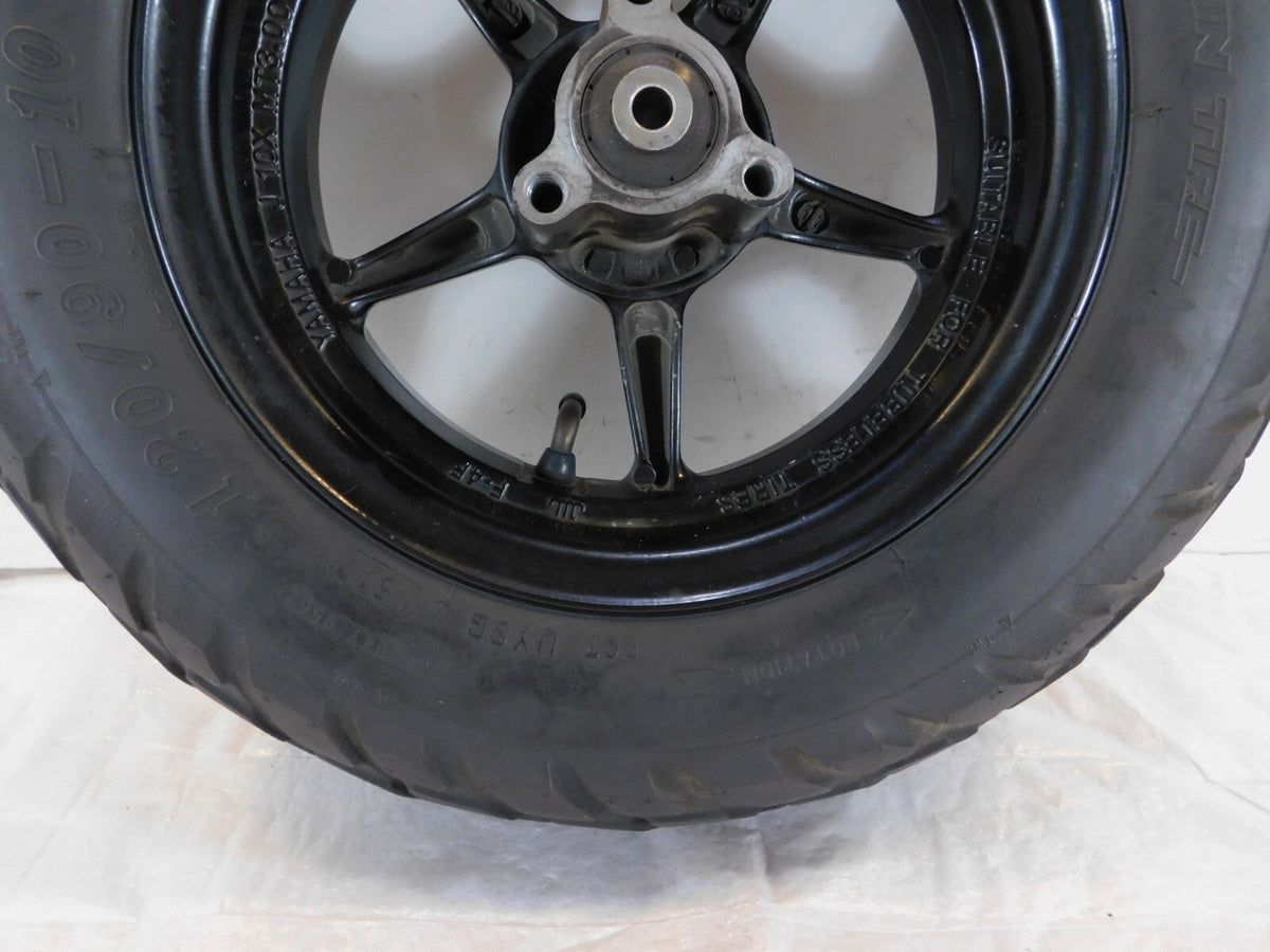 2012-2019 Yamaha YW50 Zuma 50 50F 50FX Black Front Wheel Rim & Tire 10" x 3.00" - C3 Cycle