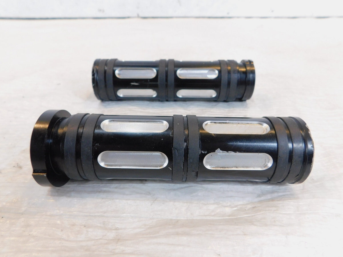 Harley Davidson Dyna Sportster Softail Black Left & Right Handlebar Hand Grips - C3 Cycle