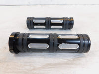 Harley Davidson Dyna Sportster Softail Black Left & Right Handlebar Hand Grips - C3 Cycle