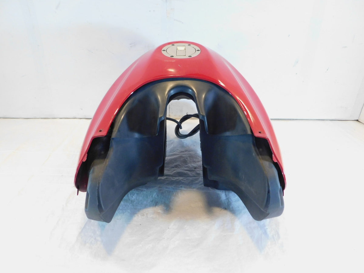 97-00 BMW F650 Funduro F650ST Gas Petrol Fuel Tank Reservoir Cell & Red Cover - C3 Cycle