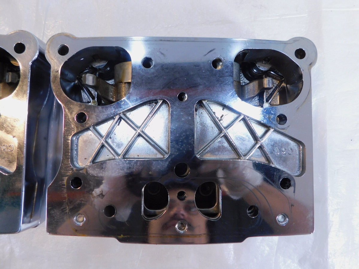 Harley Davidson Touring Dyna & Softail Chrome Cylinder Head Rocker Boxes - C3 Cycle