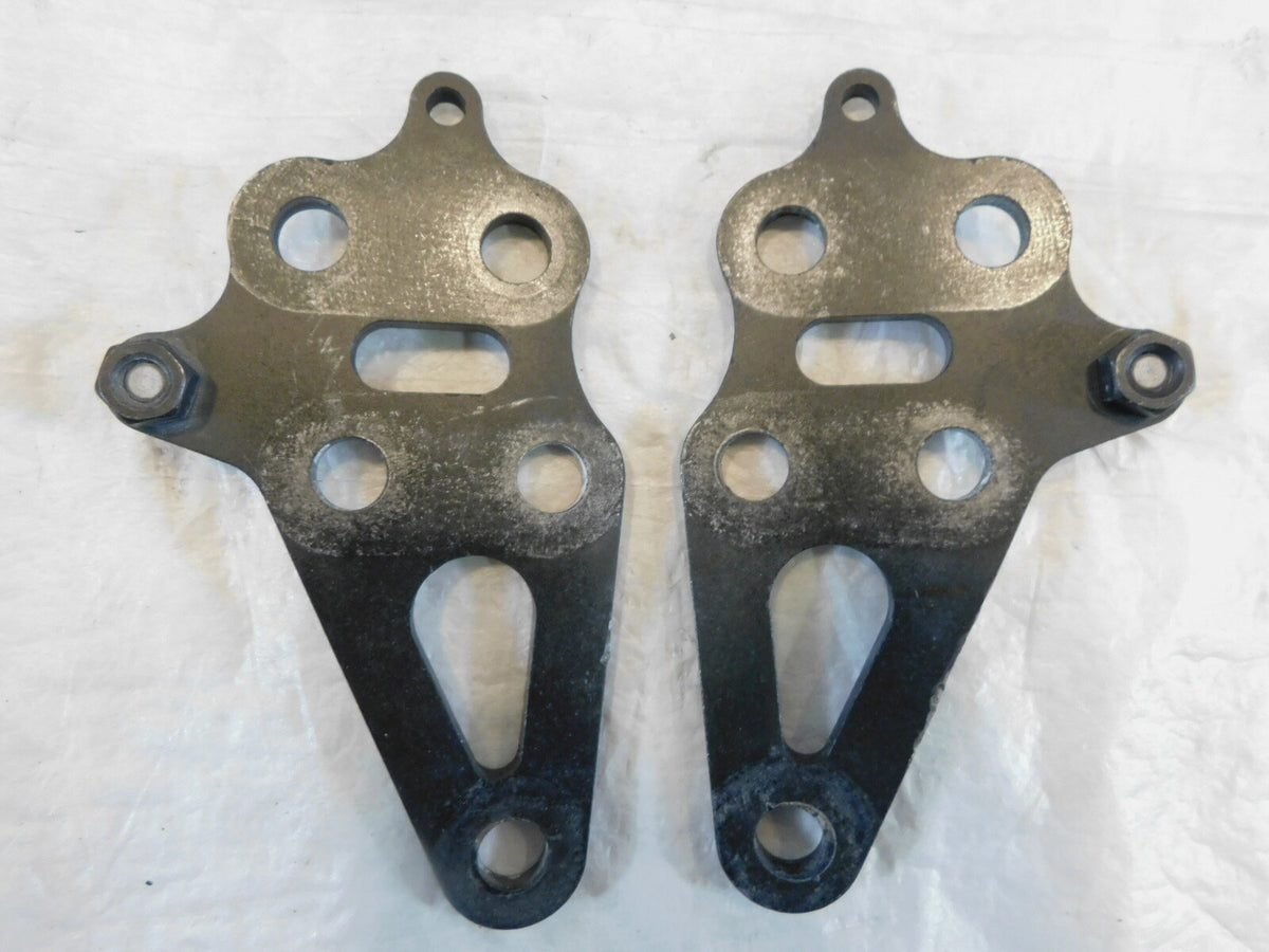 Pair Black 2008-2016 Polaris Victory Vision Engine Motor Mount Rear Brackets - C3 Cycle