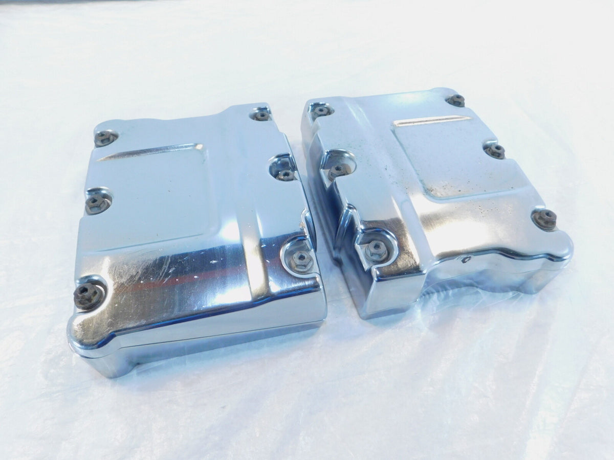 Harley Davidson Touring Dyna & Softail Chrome Cylinder Head Rocker Boxes - C3 Cycle