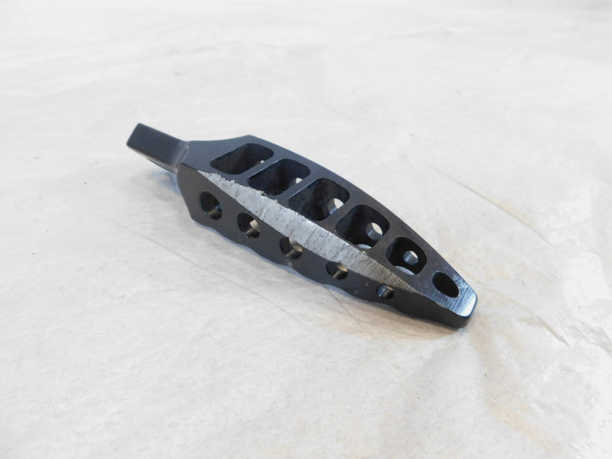 Harley Touring FXR Dyna Sportster & Softail Slotted Metal Footpegs Footrests - C3 Cycle