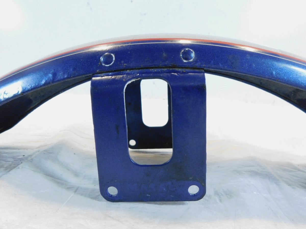 Harley Davidson Sportster 883 & 1200 Silver & Blue Front Wheel Cover Fender - C3 Cycle