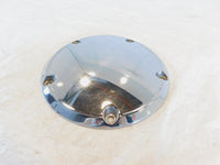 Harley Davidson Twin Cam Dyna & Softail Left Engine Chrome Derby Clutch Cover - C3 Cycle