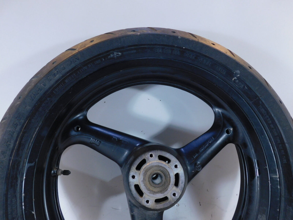 2001-2002 Buell M2 Cyclone S3 Thunderbolt & X1 Lightning Front Wheel Rim & Tire - C3 Cycle