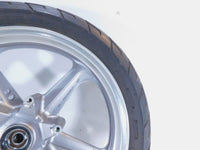 91-03 Honda Nighthawk CB750 Silver Front Wheel Rim & Tire (18"x2.75") -Bent - C3 Cycle
