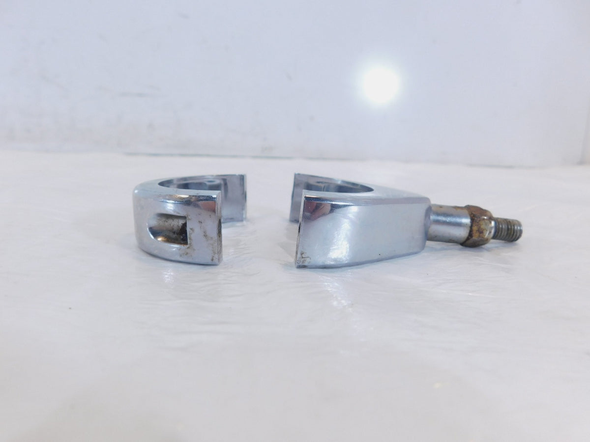 Harley Sportster Softail Dyna Left/Right Chrome Front Turn Signal Mount Bracket - C3 Cycle
