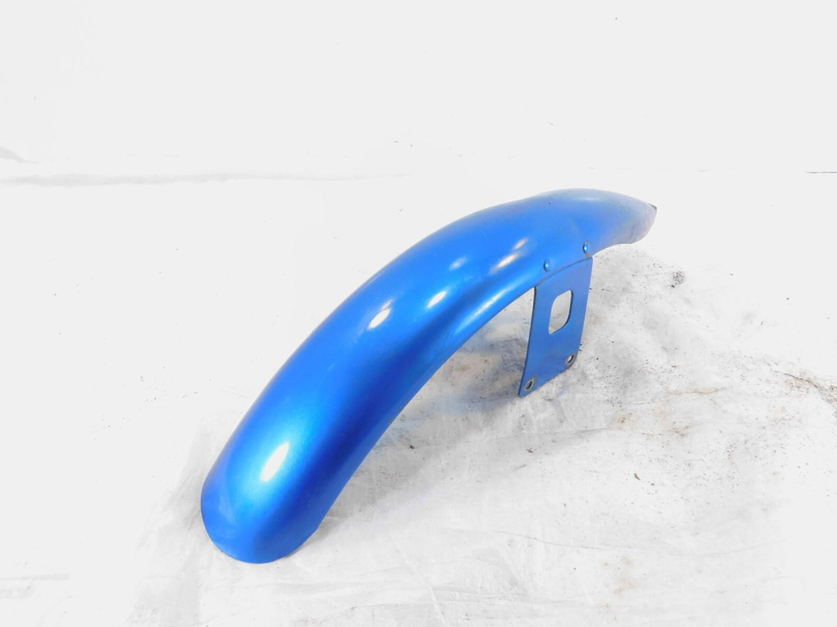 Harley Davidson Sportster 883 & 1200 Blue Front Wheel Cover Fender - Dented - C3 Cycle