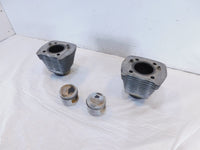 Pair Harley Davidson Sportster 883 Silver Engine Cylinder Barrel Jugs w/ Pistons - C3 Cycle