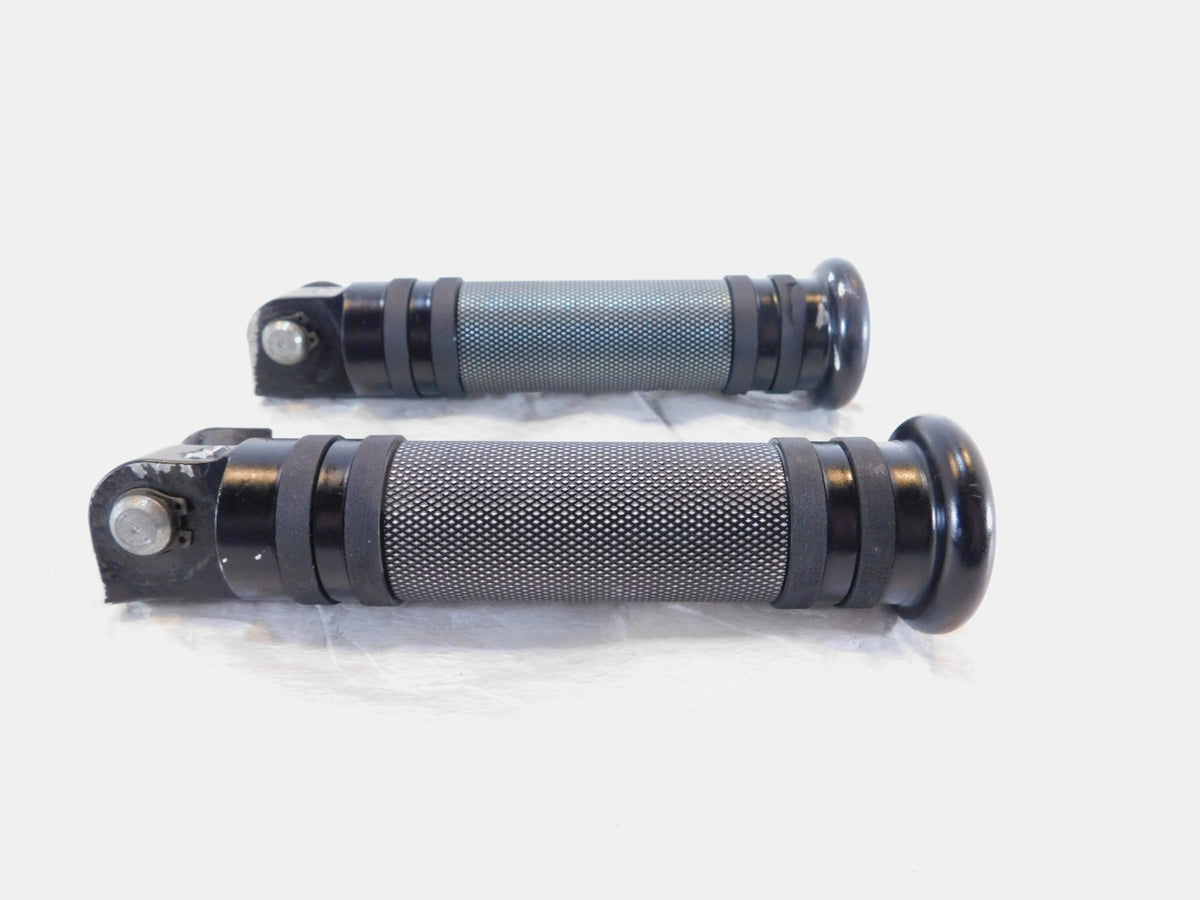 Harley Touring FXR Dyna Sportster & Softail Black Foot Peg Footpeg Footrests - C3 Cycle