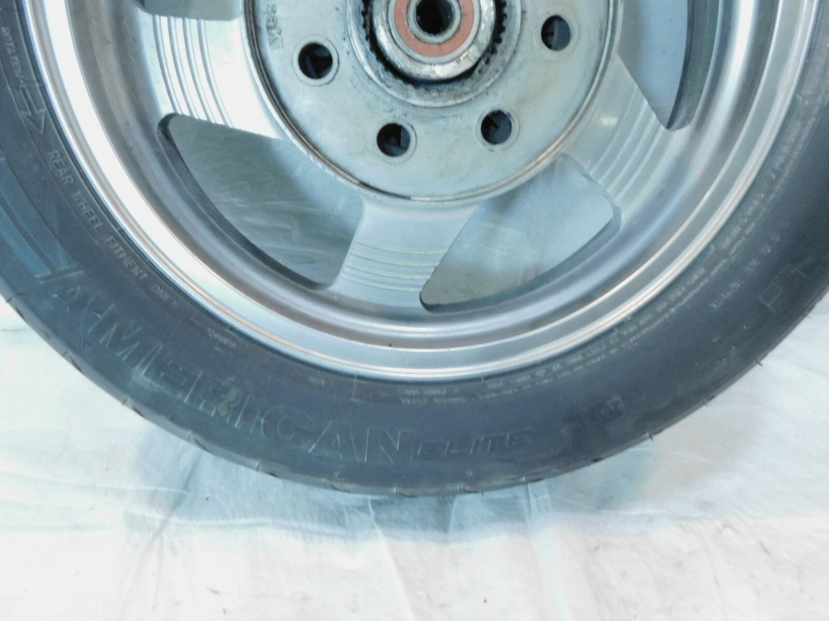 2004 04 Kawasaki Vulcan 1500 VN1500 Nomad Fi Rear Wheel Rim & Tire - 41073-0011 - C3 Cycle