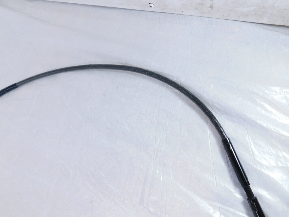 Harley Touring Road King Electra Street Glide Black Braided Clutch Cable Line - C3 Cycle