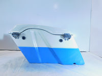 Harley Davidson Road King Street & Electra Glide White/Blue Right Saddlebag - C3 Cycle