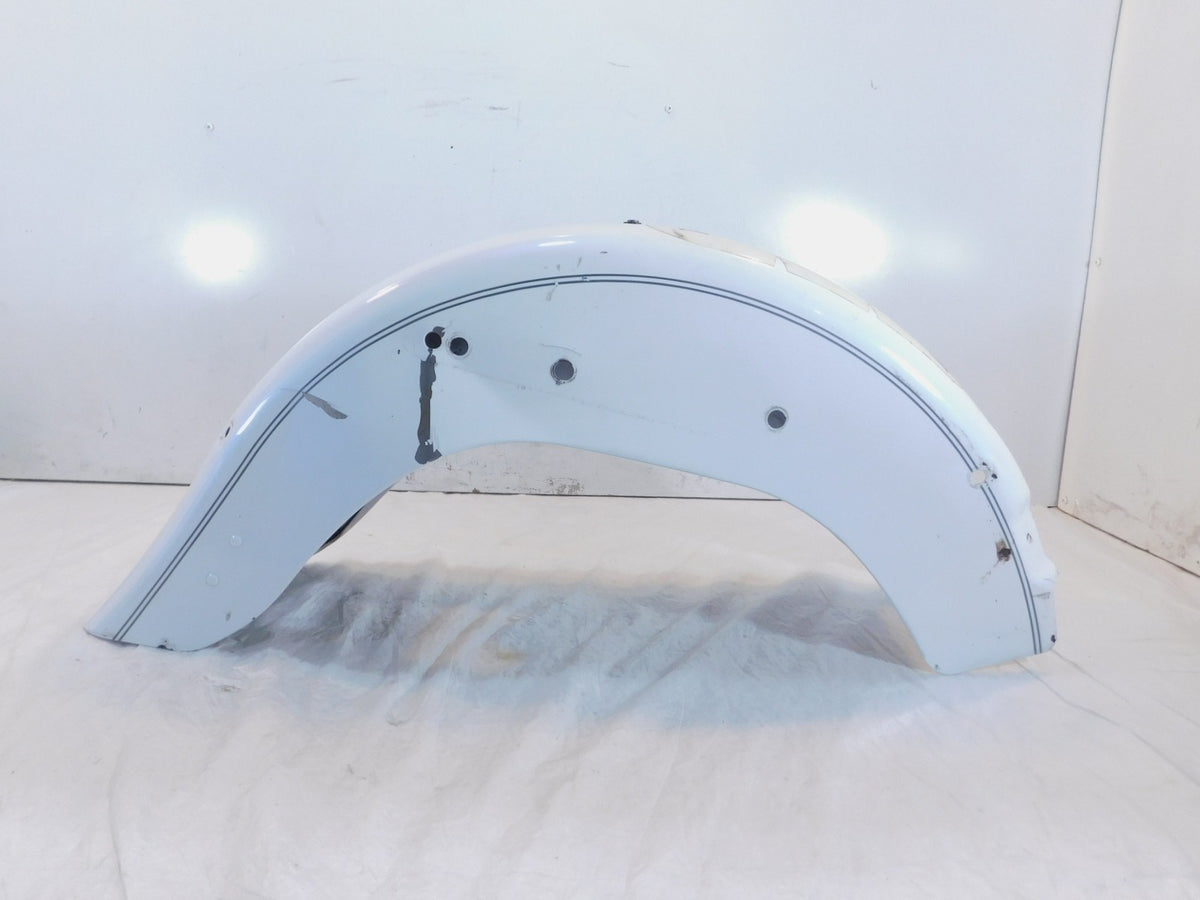 2000-2005 Harley Davidson Softail Heritage Classic White Rear Wheel Cover Fender - C3 Cycle