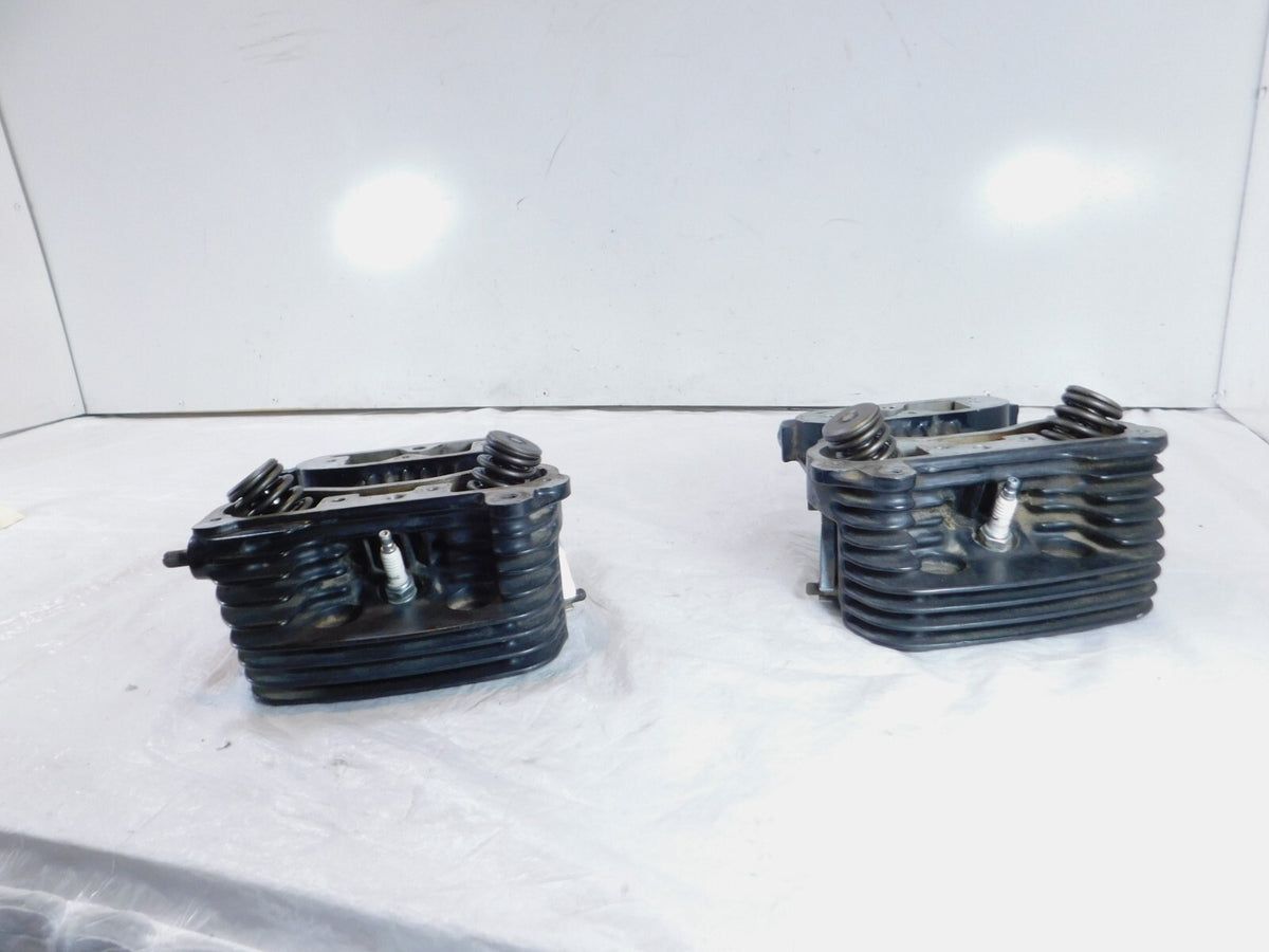 1988-1989 Harley Davidson Sportster 1200 Black Cylinder Heads Valves & Springs - C3 Cycle