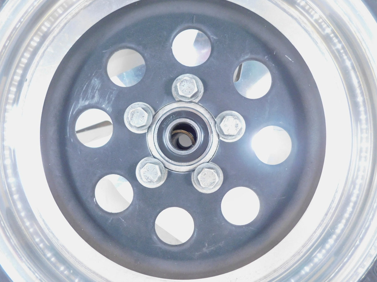 1995 & 1996 Buell M2 Thunderbolt Silver Rear Wheel Rim & Tire w/ Sprocket - C3 Cycle