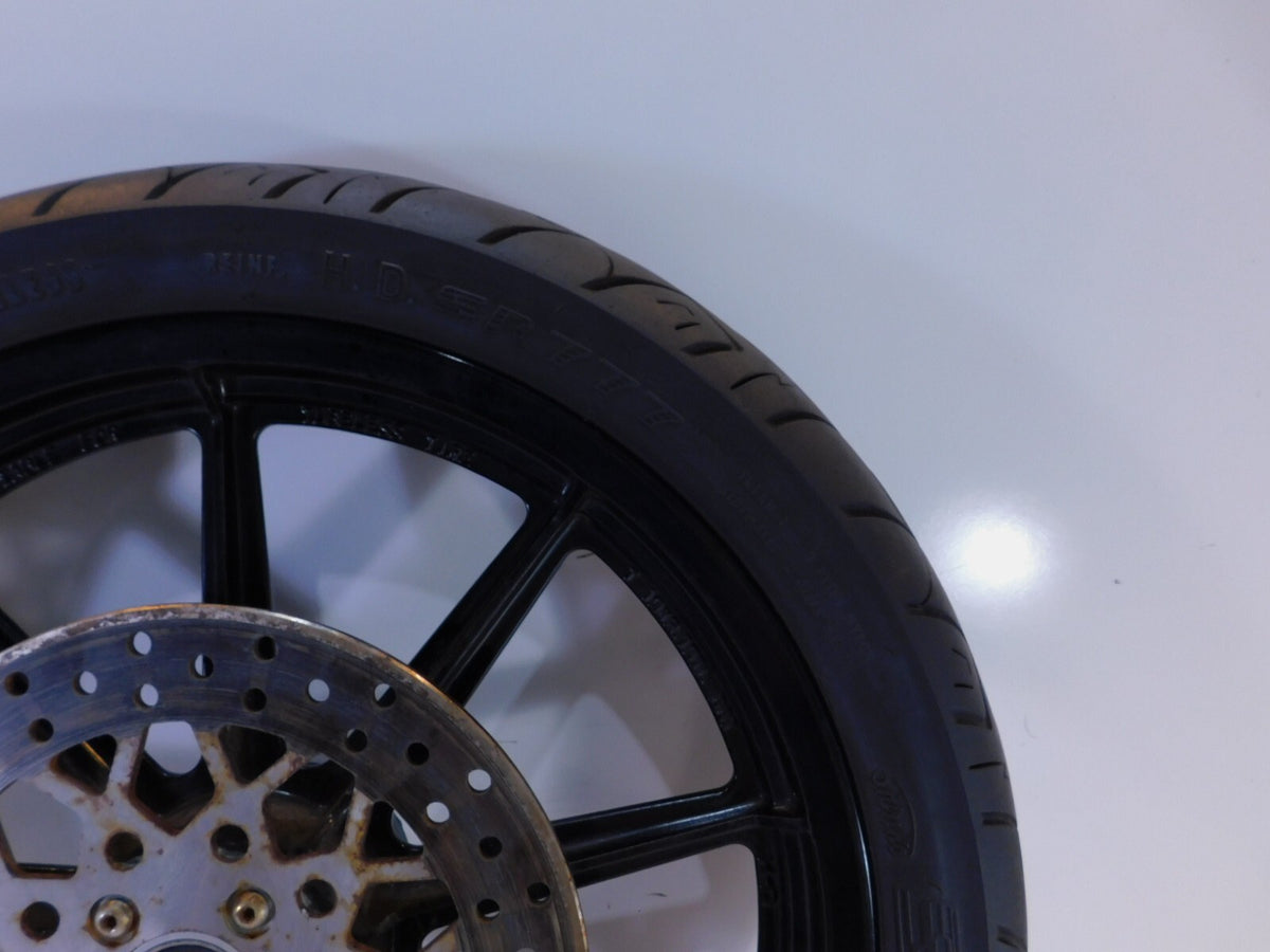 1996-1999 Harley Sportster 883 & 1200 Silver Dual Disc Front Wheel Rim & Rotors - C3 Cycle