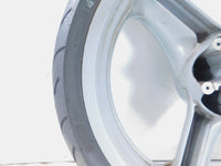 2002 MZ Skorpion Tour MZ660 660cc Cast Silver Front Wheel Rim 17"x3" -Bent