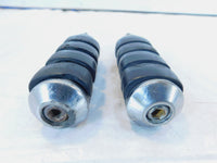 Harley Touring Dyna Sportster & Softail ISO Chrome & Rubber Footpeg Footrests - C3 Cycle