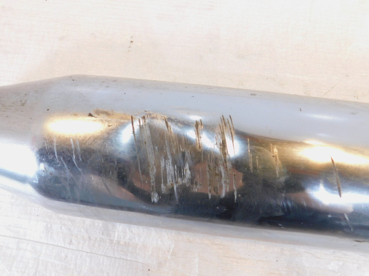 Harley Electra Glide & Road King Chrome Shark Slip on Exhaust Pipe Mufflers - C3 Cycle
