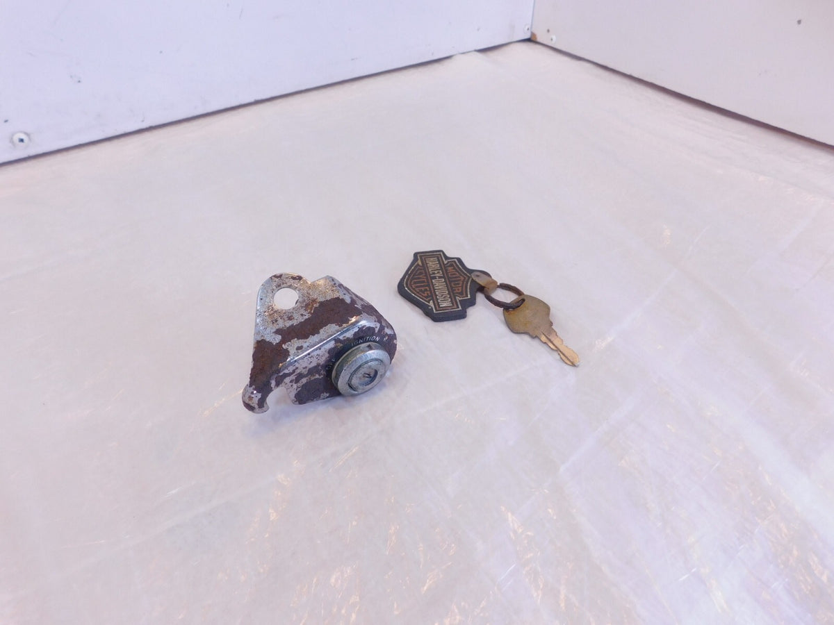 Harley Davidson Sportster XLH 883 1000 1100 & 1200 Chrome Ignition Switch w/ Key - C3 Cycle