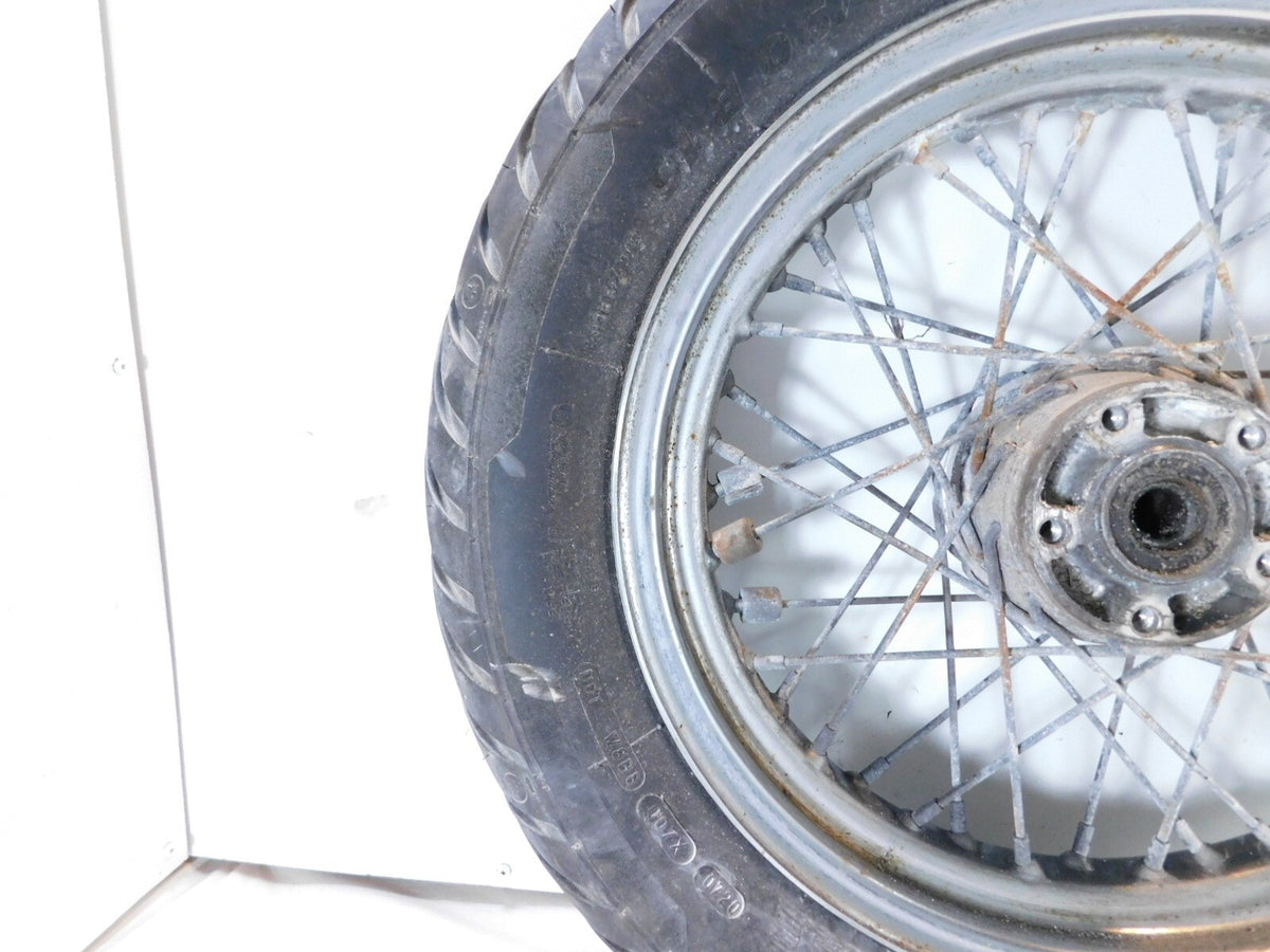 Harley Dyna Softail Sportster 883 1200 Chrome Laced Rear Wheel Rim & Tire -Rust - C3 Cycle