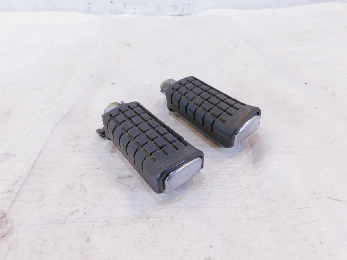 1983-1985 Honda CB650SC Nighthawk 650 Black Left/Right Rear Footpeg Footrest - C3 Cycle