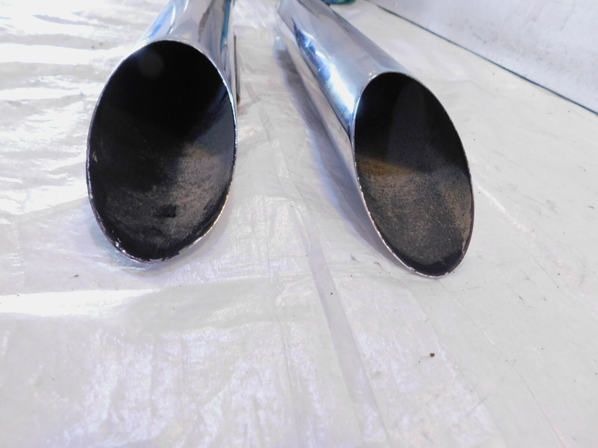 1991-1994 Harley Davidson Dyna Low Rider & Wide Glide Slash Cut Pipe Mufflers - C3 Cycle