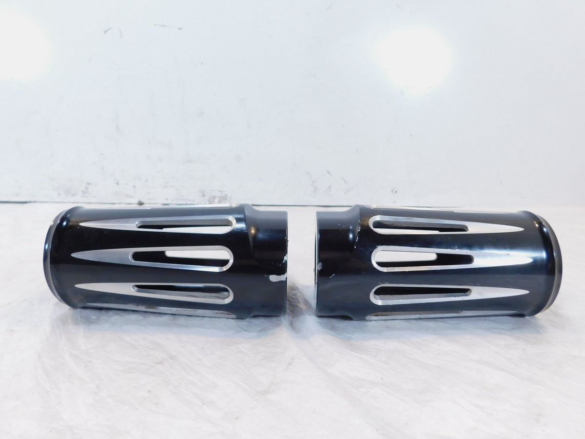 Harley Road King Electra Glide & Softail Slotted Front Fork Slider Cover Tins - C3 Cycle