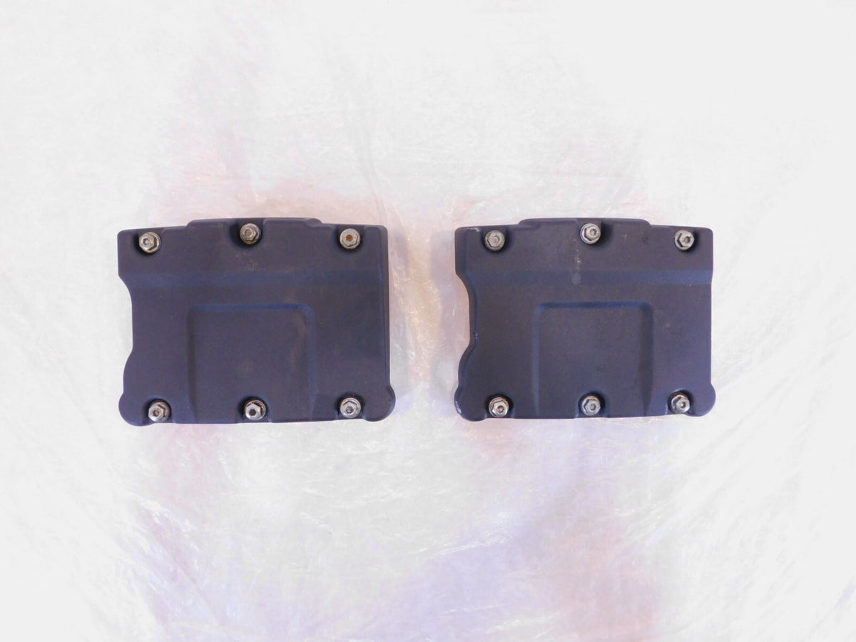 Harley Davidson Touring Dyna & Softail Black Wrinkle Cylinder Head Rocker Boxes - C3 Cycle