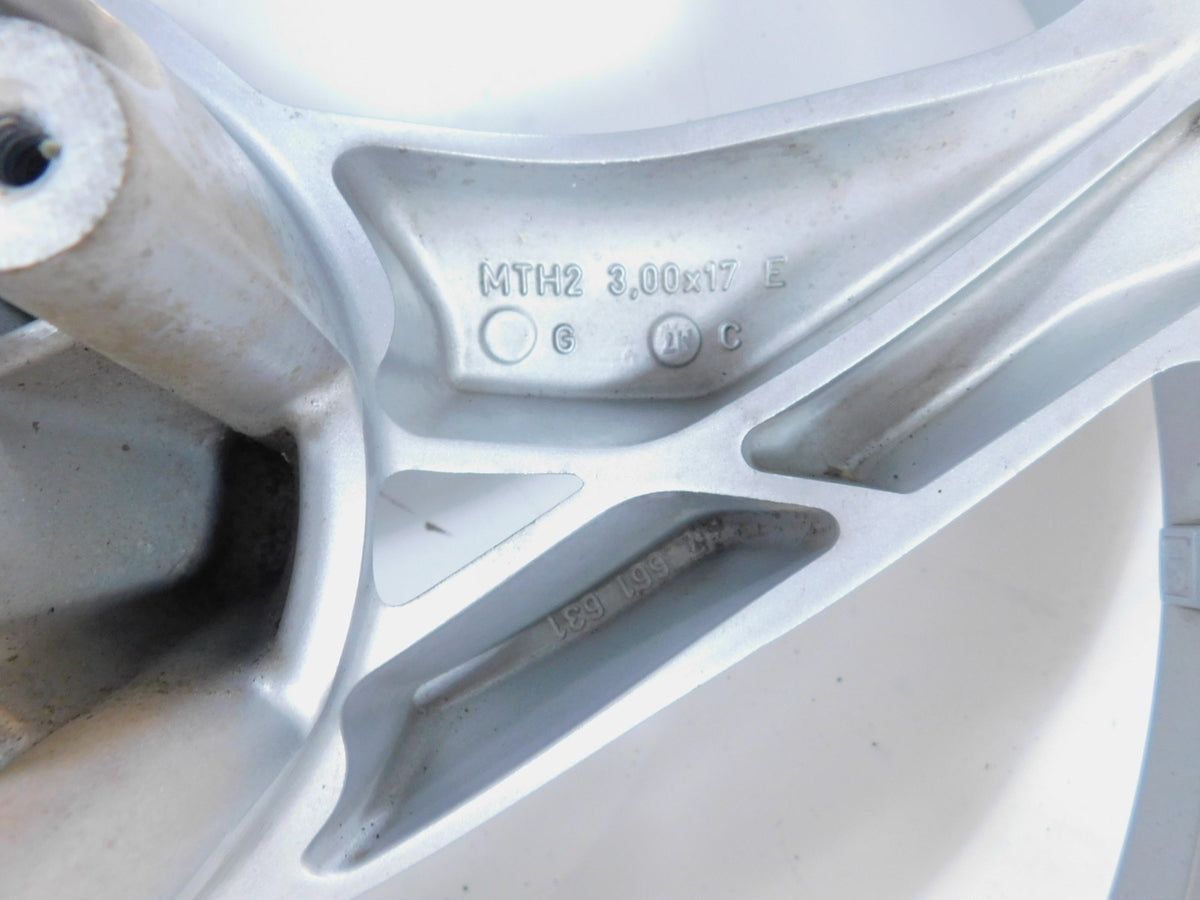 2001 2002 2003 2004 2005 BMW F650CS F650 CS Silver Front Wheel Rim & Tire - C3 Cycle