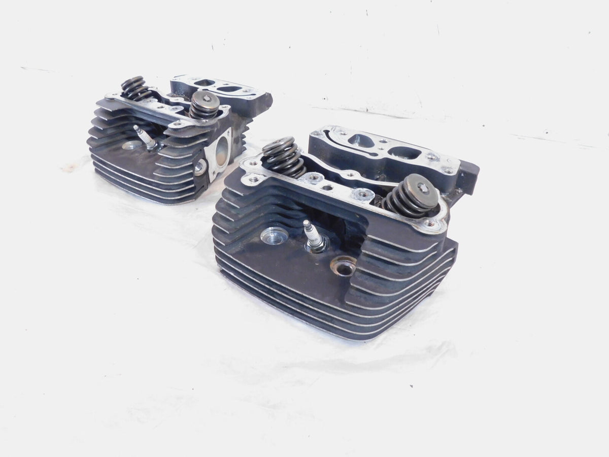 Harley Davidson Touring Softail & Dyna Black Cylinder Heads w/ Springs & Valves - C3 Cycle