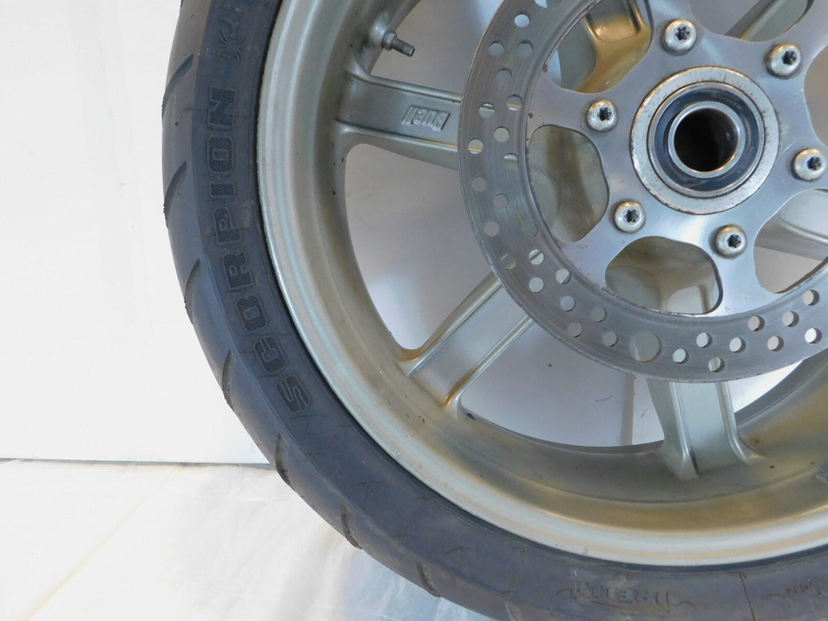 2007-2009 Buell XB XB12 XB12X Ulysses Cast 6 Spoke Rear Wheel Rim Tire & Rotor - C3 Cycle