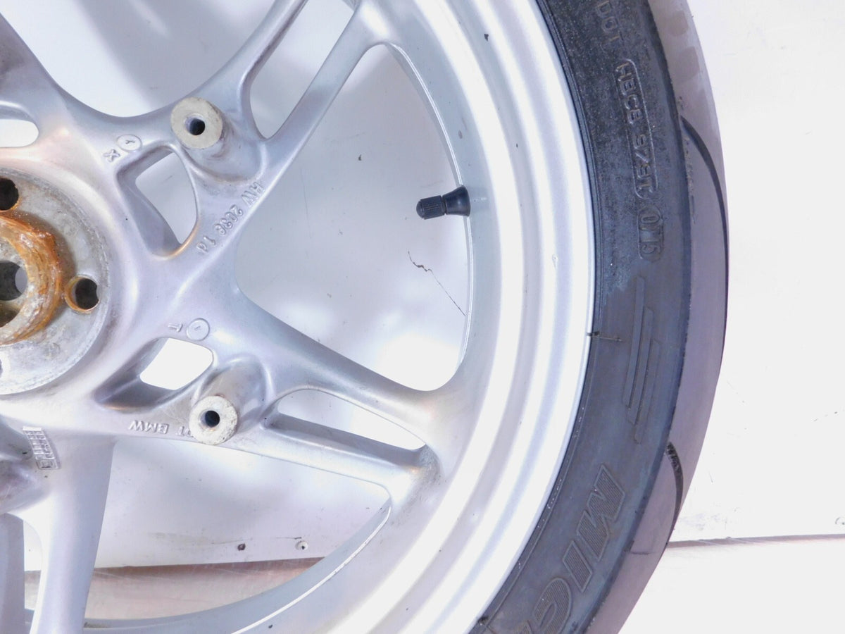 BMW R1100S R1150R R1150RS R1150RT Silver Rear Wheel Rim w/ Tire - 5x17" - C3 Cycle