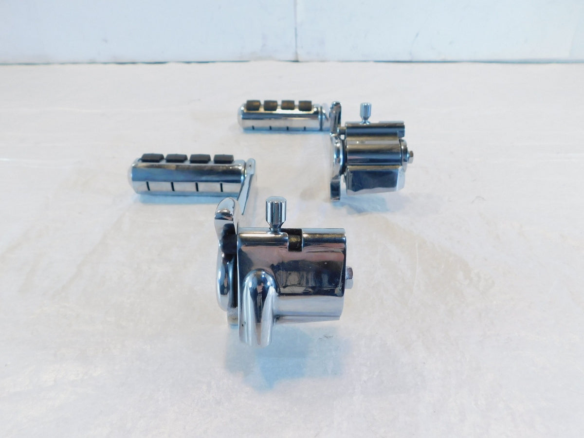 Harley Road King & Electra Glide Adjustable Rear Passenger Footpeg Footrests - C3 Cycle