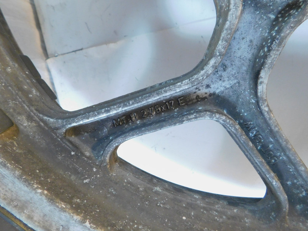 BMW K100 K100LT K100RS K100RT K75 K75S K75RT Silver Rear Cast Iron Wheel Rim - C3 Cycle