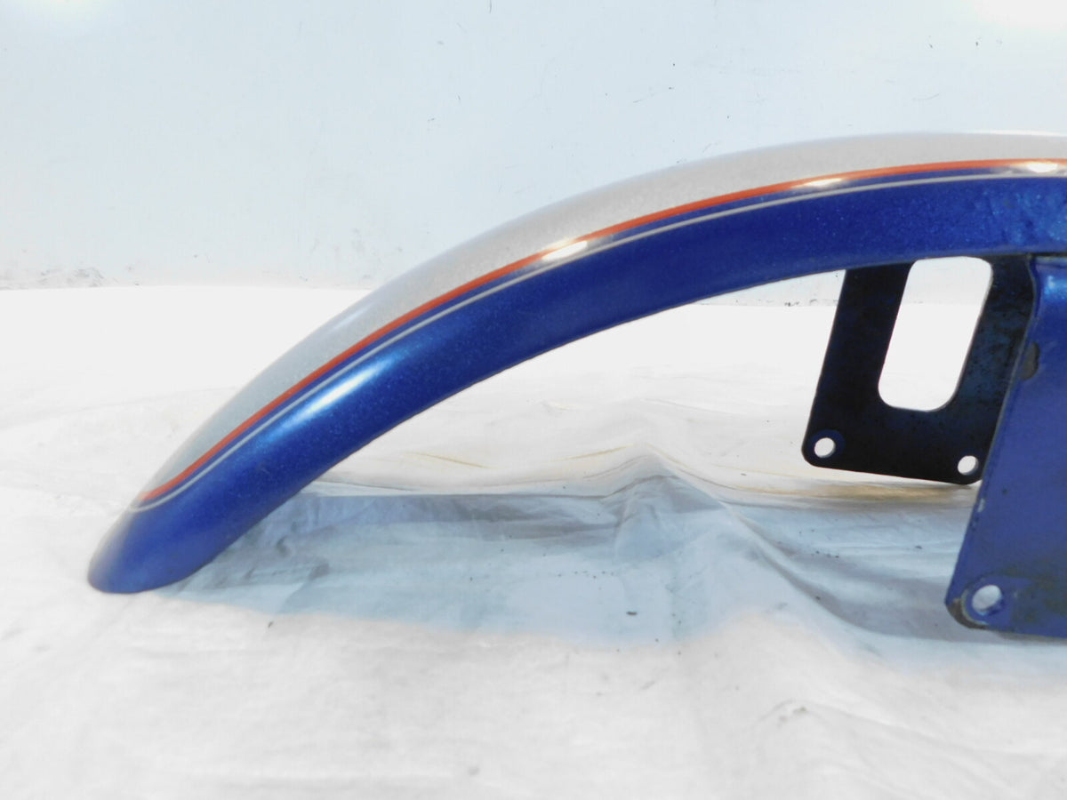 Harley Davidson Sportster 883 & 1200 Silver & Blue Front Wheel Cover Fender - C3 Cycle