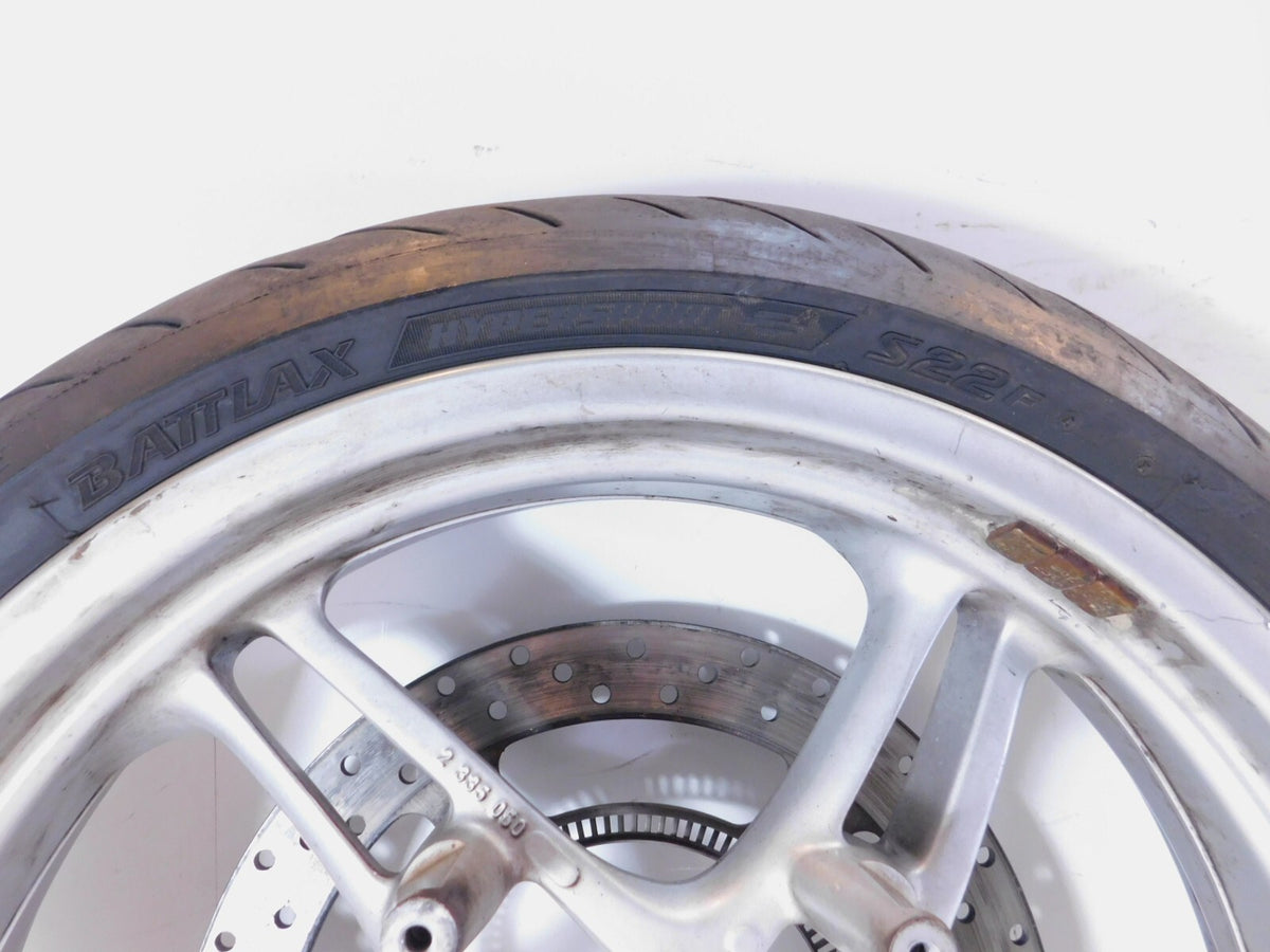 BMW K1200GT K1200RS R1100S R1150R Cast Silver Front Wheel Rim Tire & Brake Rotor - C3 Cycle